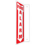 Accuform Fire Alarm Projection Sign, White/Red, 18"H x 4"W (PSP328)