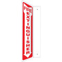 Accuform Fire Extinguisher Projection Sign, Red/White, 24"H x 4"W (PSP627)