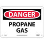 Danger Signs; Propane Gas, 7X10, .040 Aluminum (65dd88a5e8837636b11ee00d_ud)
