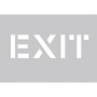 Accuform Floor Marking Stencil, EXIT, 14" x 20", Plastic (PMS252)