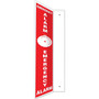Accuform Emergency Alarm Projection Sign, White/Red, 24"H x 4"W (PSP714)