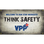 Accuform Motivational VPP Banner, WELCOME TO OUR STAR WORKSITE! THINK SAFETY, 28"x4', Vinyl (MBR481)