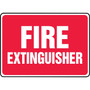 Accuform Safety Sign, Fire Extinguisher, 7" X 10", Adhesive Vinyl (MFXG477VS)