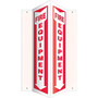 Accuform Fire Equipment Projection Sign, Red/White, 24"H x 4"W (PSP628)