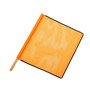 Mutual Industries Heavy-Duty Open Mesh Safety Flag With Black Binding, 18" x 18" x 24",Orange,10/Box (65dd89cde8837636b11ee3e8_ud)