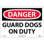 Danger, Guard Dogs On Duty, 10X14, .040 Aluminum (65dd89dce8837636b11ee41c_ud)