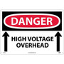 High Voltage Overhead (Up Arrows), 14X20, Rigid Plastic, Danger Sign (65dd89eae8837636b11ee439_ud)