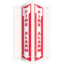 Accuform Fire Alarm Projection Sign, Red/White, 24"H x 4"W (PSP748)