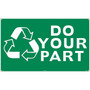 (Graphic) Do Your Partk, 3Ft X 5Ft, Polyethylene, Information Sign (65dd8a40e8837636b11ee53a_ud)