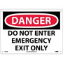 Do Not Enter Emergency Exit Only, 10X14, Rigid Plastic, Danger Sign (65dd8a9fe8837636b11ee690_ud)