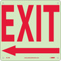 Directional Signs; Exit (With Left Arrow), 10X10, Glow Rigid (65dd8b43e8837636b11ee8c6_ud)
