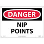 Danger Signs; Nip Points, 10X14, .040 Aluminum (65dd8b62e8837636b11ee92e_ud)