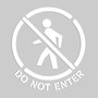 Accuform Floor Marking Stencil, DO NOT ENTER, 24" x 24", Plastic (PMS204)