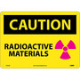Caution Signs; Radioactive Materials, Graphic  10X14, .040 Aluminum (65dd8bc2e8837636b11eea7c_ud)