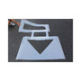 Accuform Parking Lot Stencil, ARROW KIT, 34" x 42" Straight plus 48" x 48" Turn, Plastic. (FMS252)