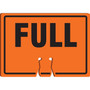 Accuform Traffic Cone Top Warning Sign, FULL, 10" x 14", Plastic (FBC796)
