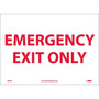 Information Labels; Emergency Exit Only, 10X14, Adhesive Vinyl (65dd8c05e8837636b11eeb6b_ud)