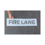Accuform Parking Lot Stencil, FIRE LANE, 4" Letters, Plastic (FMS242)