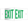 Accuform Exit Projection Sign, Green/White, 8"H x 12"W (PSP228)