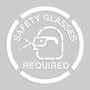 Accuform Floor Marking Stencil, SAFETY GLASSES REQUIRED, 24" x 24", Plastic (PMS225)