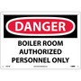 Boiler Room Authorized Personnel Only, 10X14, .040 Aluminum, Danger Sign (65dd8c97e8837636b11eed6d_ud)