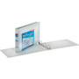 Cardinal ClearVue 1 1/2" 3-Ring View Binder, D-Ring, White (22122V3)