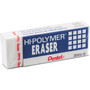 Pentel Hi-Polymer Block Eraser, White, 10/Box (ZEH10PC10)