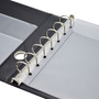 Bindertek Specialty Binders 1" 7-Ring Special Application Binder, D-Ring, Black (3CB-D)