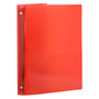 JAM Paper Designders 1" 3-Ring Flexible Poly Binders, Red (751T1RE)