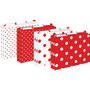 Barker Creek Get Organized File Folder Set, 1/3-Cut Tab, Letter Size, Red & White Dot, 107/Set (159)