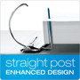 Cardinal ExpressLoad ClearVue 1 1/2" 3-Ring View Binders, D-Ring, White (49110CB)