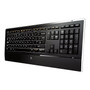 Logitech Illuminated K740 Wired Keyboard, Black (920-000914)