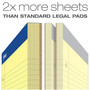 Ampad Double-Sheet Writing Pad, 8-1/2" x 11-3/4", College Rule, Canary Paper, 3-Hole Punched, 100 Sheets (TOP20223)