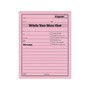 Adams While You Were Out Message Pads, 4.25" x 5.5", Pink, 50 Sheets/Pad, 24 Pads/Pack (9711)