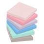 Post-it Super Sticky Notes, 3" x 3", Wanderlust Pastels Collection, 70 Sheet/Pad, 6 Pads/Pack (6546SSNRP)
