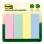 Post-it® Greener Page Markers, 1" x 3", Sweet Sprinkles Collection, 200 Flags/Pack (6714RPA)