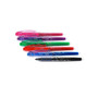Pilot Frixion Point Erasable Gel Pens Black, Blue, Red, Green, Pink, Purple Set Of 6 0.5 Mm [Pack Of 2] (2PK-FXPC6001-P)