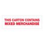 Tape Logic™ 2" x 55 yds. Pre Printed "Mixed Merchandise" Carton Sealing Tape, 18/Pack (65dd93e80030d3d478205fa4_ud)