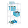Honey-Can-Do 4-Tier Wire Shelving Unit, White (SHF-09452)