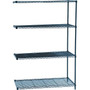 Safco Industrial 4-Shelf Wire Unit, 48", Black (5295BL)