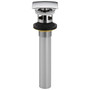 Delta Square Push Pop-Up, Chrome, With Overflow (72175)