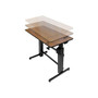 Ergotron WorkFit-D 48"W Adjustable Desk, Walnut (24-271-927)