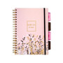 Pukka Pad Rochelle & Jess 5-Subject Notebooks, 6.9" x 9.8", Ruled, 100 Sheets, Assorted Colors, 3/Pack (9447-ROC)