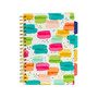 Carpe Diem Color Wash 5-Subject Subject Notebooks, 7.09" x 10", College Ruled, 100 Sheets, Assorted Colors, 3/Pack (9032-CD)