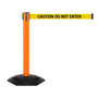 Queue Solutions WeatherMaster 300 2" Nylon Crowd Control Barrier, Orange/Yellow (WMR300O-YBC160)