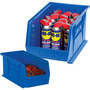 BOX 10 7/8" x 4 1/8" x 4" Plastic Stack and Hang Bin Box, Blue (65dd996f0030d3d478208d43_ud)