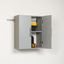Prepac™ HangUps 24" Laminate Upper Storage Cabinet, Light Gray (GSUW-0706-1)