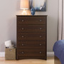 Prepac™ 45.25" Fremont 5 Drawer Chest, Espresso (65dd9a410030d3d47820962e_ud)