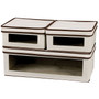 Household Essentials 3-Piece Vision Storage Box Set, Natural (510-3)