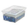 Iris 17 Qt. Snap Lid Storage Bin, Clear (CNL-17_1)